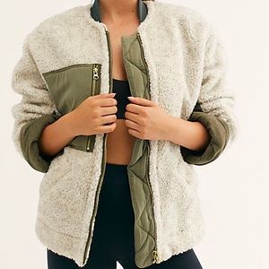 Free people Sherpa bomber jacket